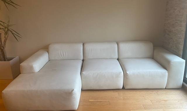 Meubles très beau canapé, cuir Vegan, 3/4 places