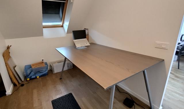 Meubles table polyvalente (bureau, réunion, desserte) 110 X 195cm