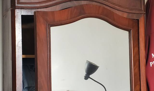 Meubles armoire ancienne porte miroir