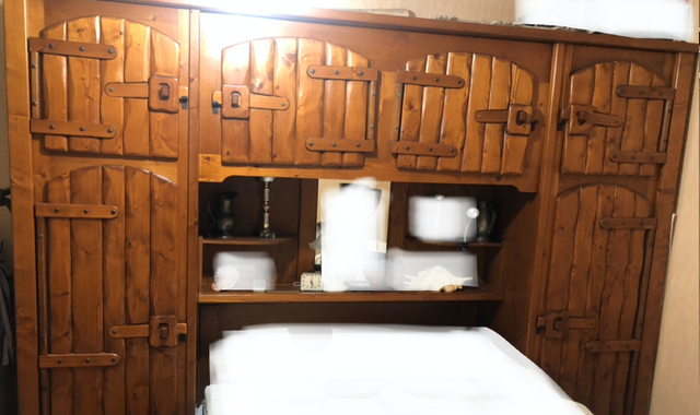 Meubles grand armoire de rangement bois style western