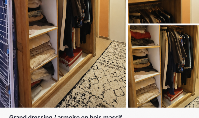 Meubles grand dressing / armoire en bois massif – très bon état