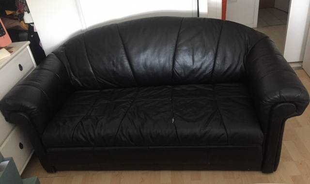 Meubles canapé noir convertible