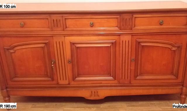 Meubles buffet enfilade 3 portes + 3 tiroirs  - tbe - urgent
