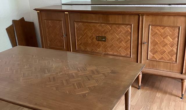 Meubles buffet miroir mural de 2m table de salon