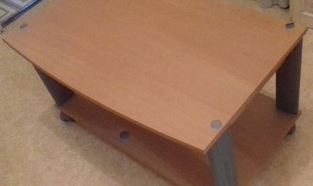 Meubles table basse marron claire