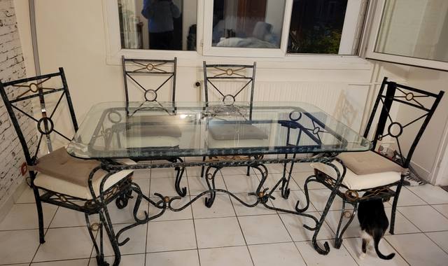 Meubles table en verre