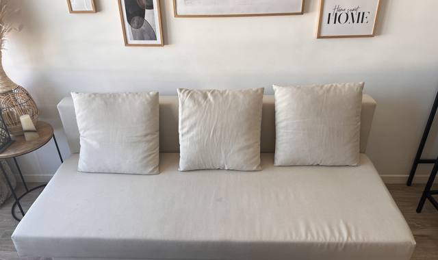 Meubles canapé 3 places convertible Ikea beige