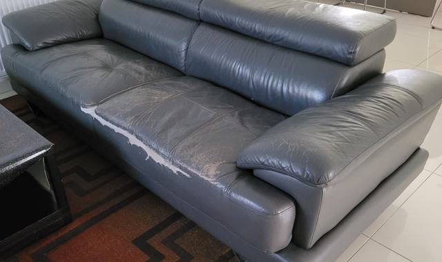 Meubles canapé 3 places cuir