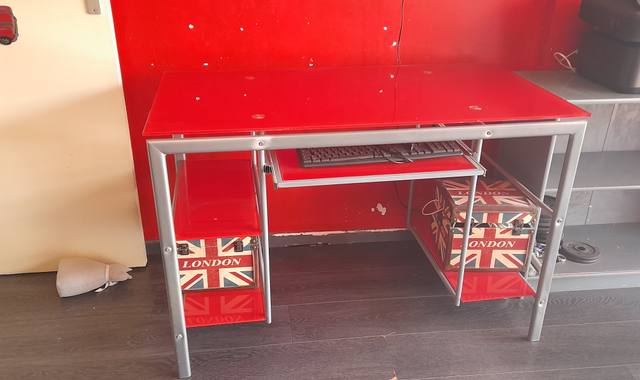 Mobilier bureau en verre