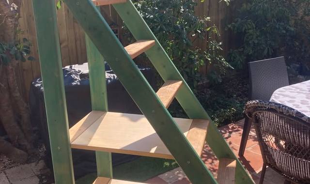Mobilier échelle pour mezzanine