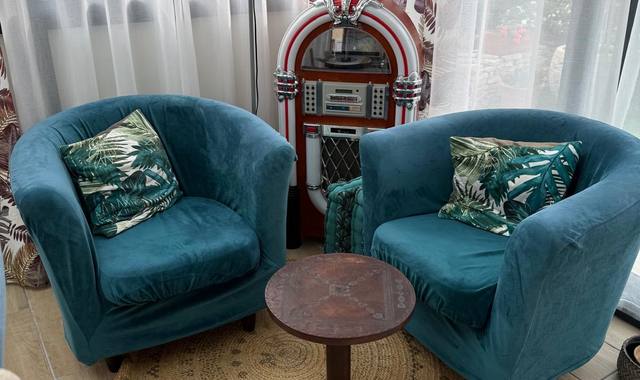 Mobilier deux fauteuils de type club