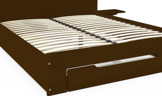 Mobilier lit avec chevets plus sommier et matelas 160x200