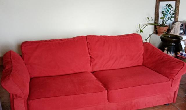 Mobilier canapé 3 places Alcantara Bon état