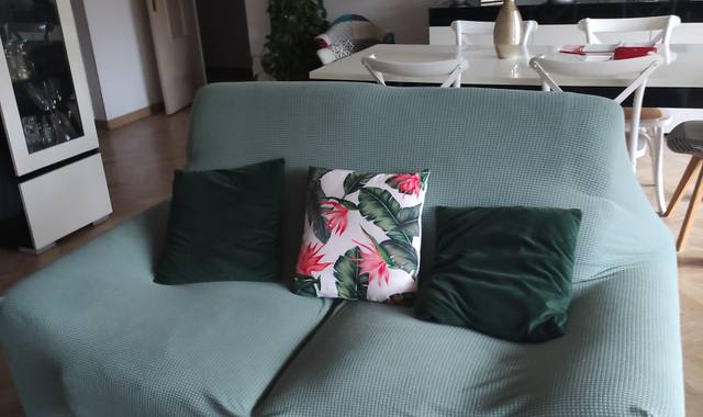 Mobilier canapé cuir noir 2places