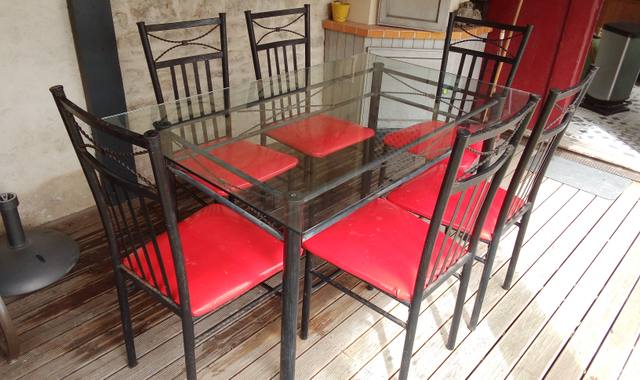 Mobilier table et 6 chaises