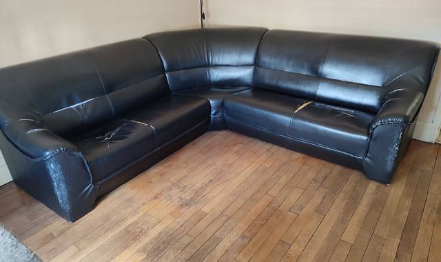 Mobilier canapé d'angle 5 places