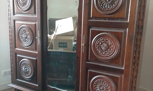 Mobilier armoire 3 portes avec glace