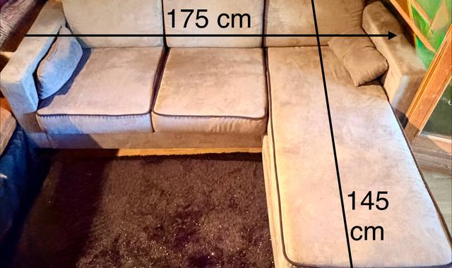 Mobilier petit canapé avec méridienne