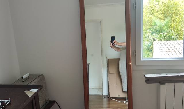Mobilier miroir sur pied