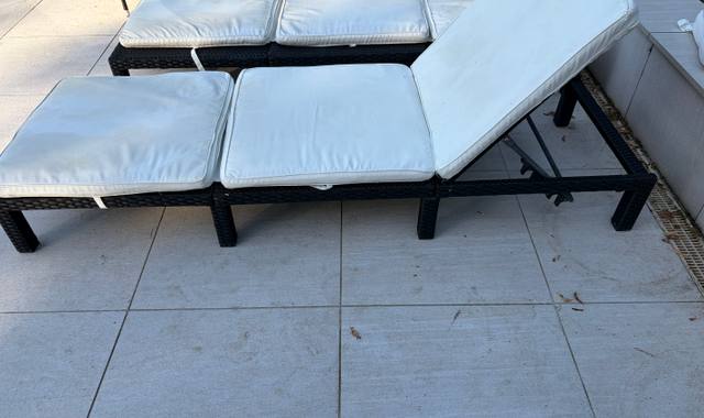 Mobilier lot de 2 bains de soleil