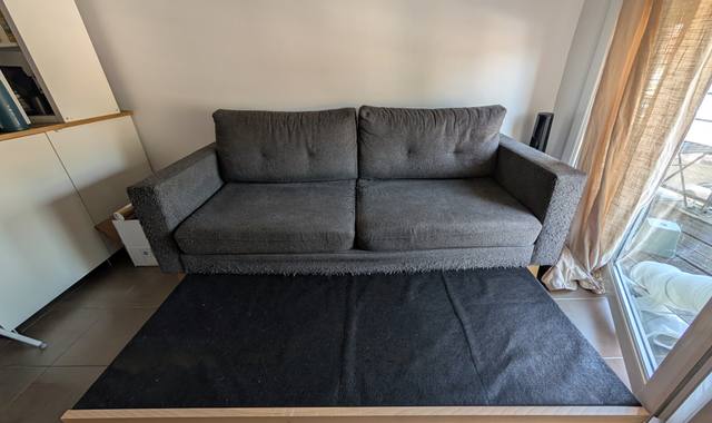 Mobilier canapé 3 places convertible en lit 2 places