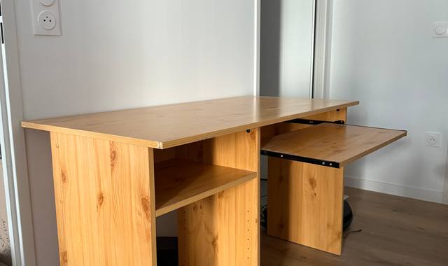 Mobilier bureau bois clair