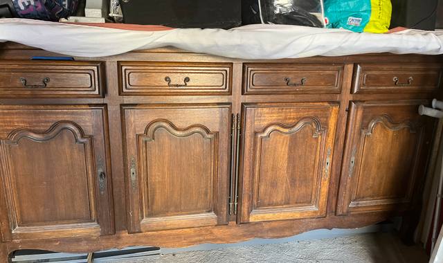 Mobilier meuble bahut 4portes 4 tiroirs