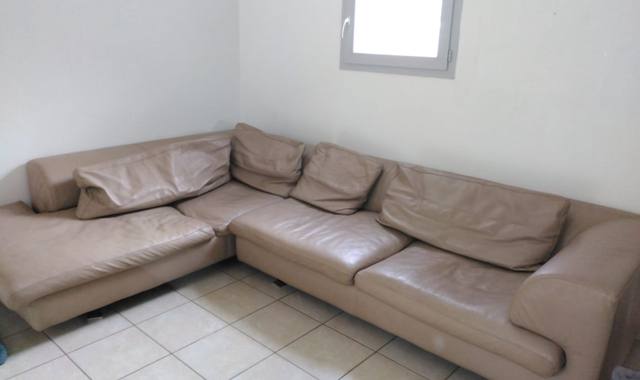 Mobilier canapé en cuir