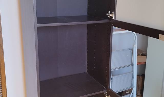 Mobilier meuble haut noir