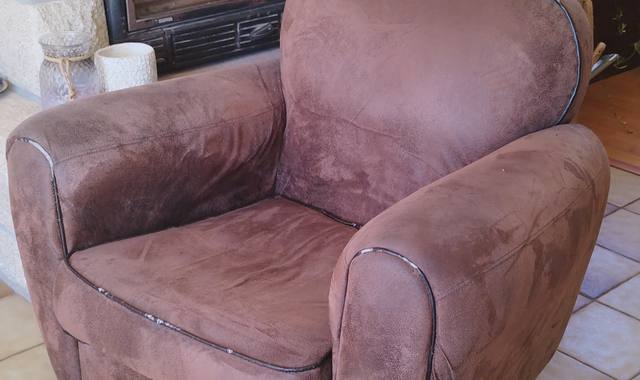 Mobilier fauteuil Club marron