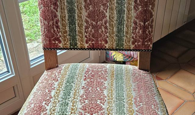 Mobilier chaises rembourrées velours 3 couleurs