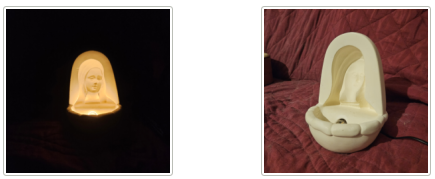 Mobilier lampe Sainte vierge