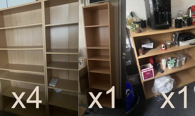 Mobilier armoires de Bureau Billy IKEA bon état