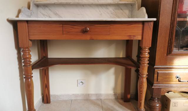 Mobilier table toilette ancienne