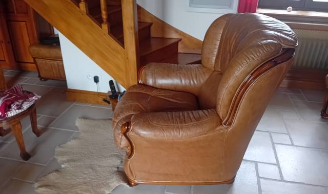 Mobilier fauteuil en cuir
