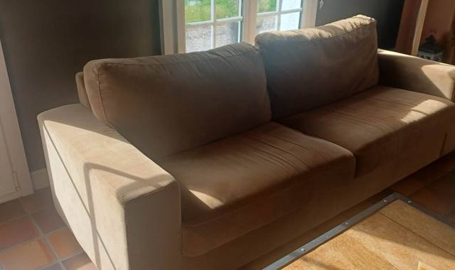 Mobilier canape velours excellent etat