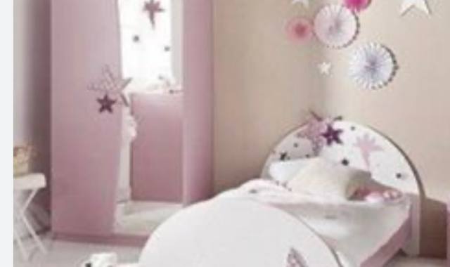 Mobilier chambre de fille,armoire lit 1pers