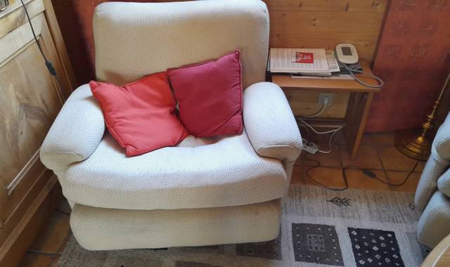 Mobilier 2 fauteuils tissus