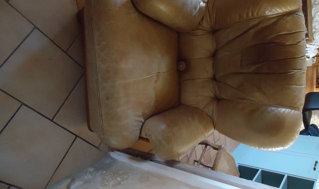 Mobilier fauteuil en cuir