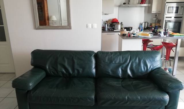 Mobilier uRGENT Cause déménagement donne canapé cuir Roche Bobois en très bon état..