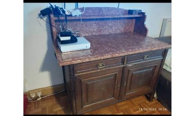 Mobilier lit et meuble de toilettedebut 20eme