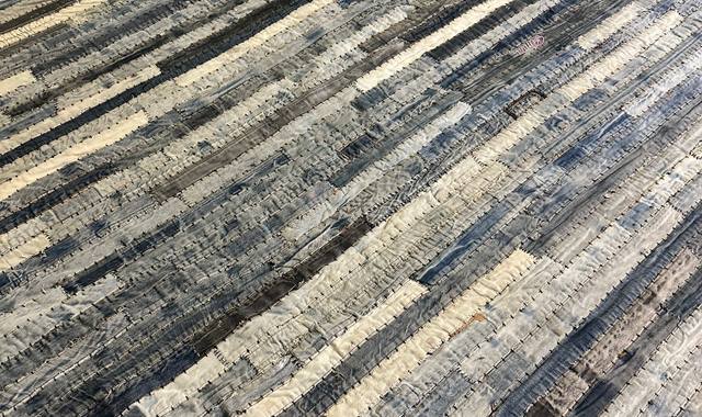 Mobilier tapis en jeans