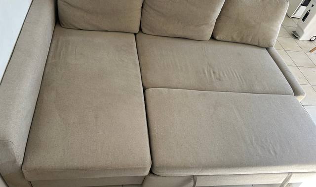 Mobilier canapé d’angle convertible gris