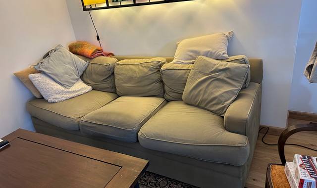 Mobilier un canapé avec les coussins