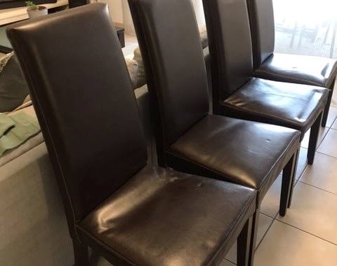 Mobilier 4 chaises salle à manger