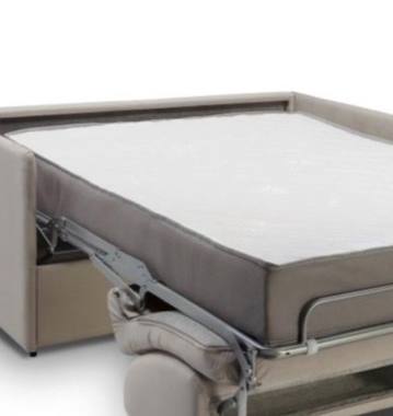 Mobilier canapé convertible beige état neuf