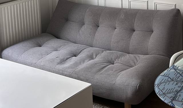 Mobilier canapé gris 3 places
