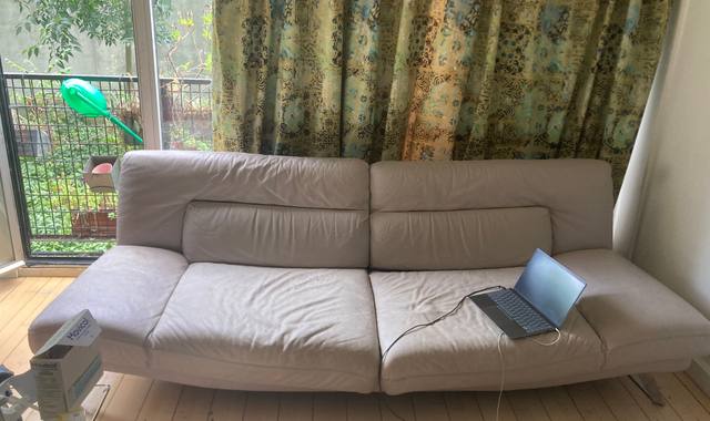 Mobilier canapé cuir gris Naturzzi