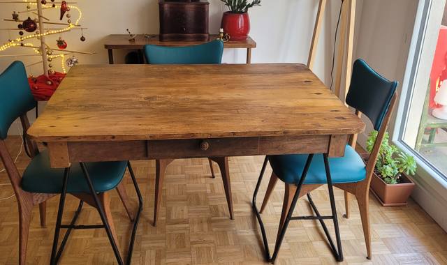 Mobilier plateau de table avec tiroir (table sans pieds)