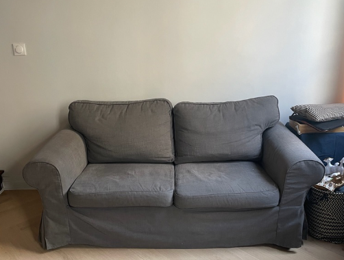 Mobilier Canapé IKEA EKTORP 2/3 places, Hakebo gris foncé